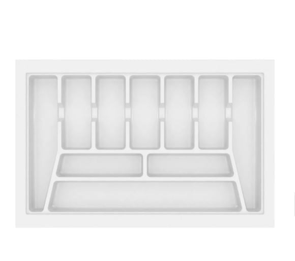 DIVISÃO DE TALHERES 740X480X50MM BRANCO 006-BR CANGO