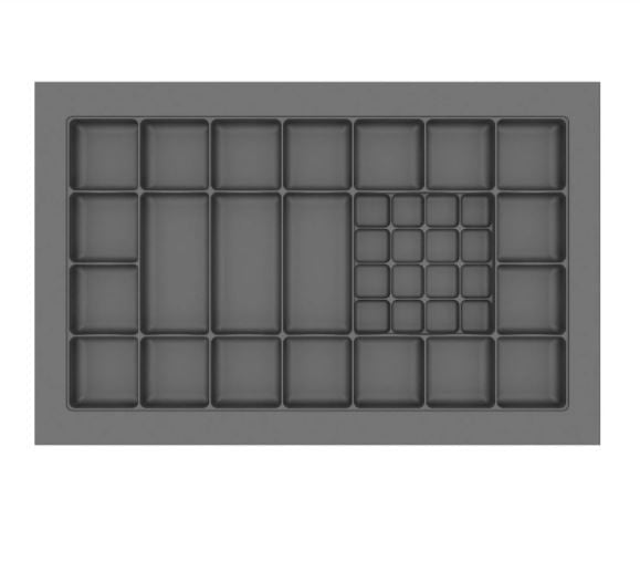 DIVISÃO PARA ROUPA ÍNTIMA 765X475 GRAFITE 317-GRAF/FLOC CANGO