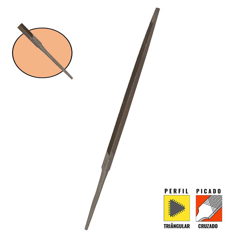 LIMA TRIANGULO DELGADA 4'' 14121BR K&F