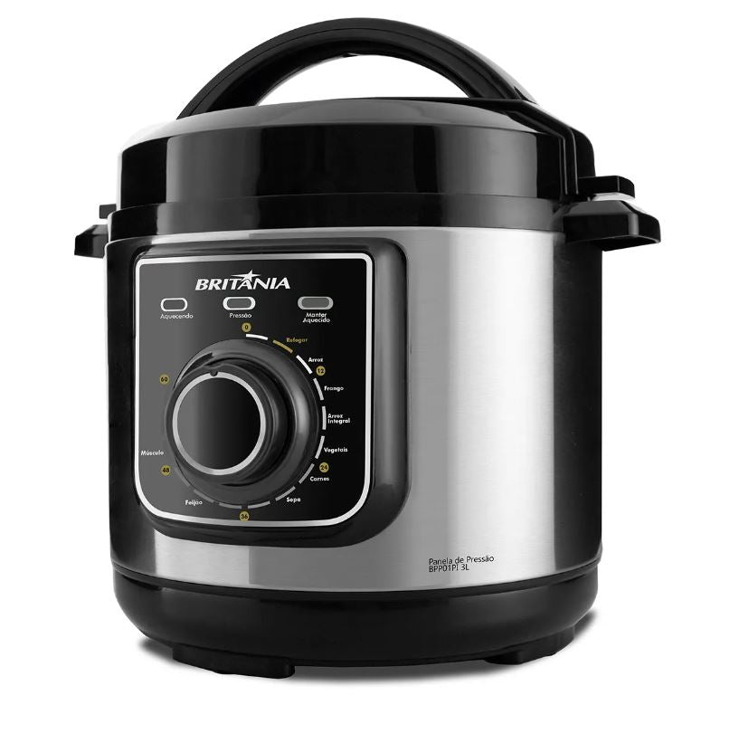 PANELA DE PRESSÃO BRITÂNIA BPP01PI MULTIFUNCIONAL 3L 220V