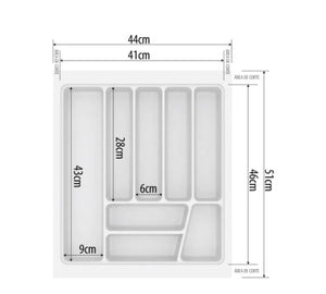 DIVISÃO DE TALHERES 440X510X50MM CINZA BRILHANTE 0854-CZ BRIL CANGO