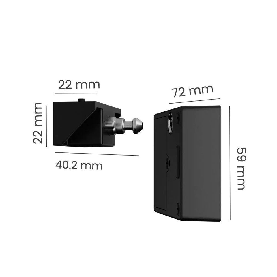 FECHADURA ELETRÔNICA INV.ISÍVEL PPZ-1002 PRETO PAPAIZ