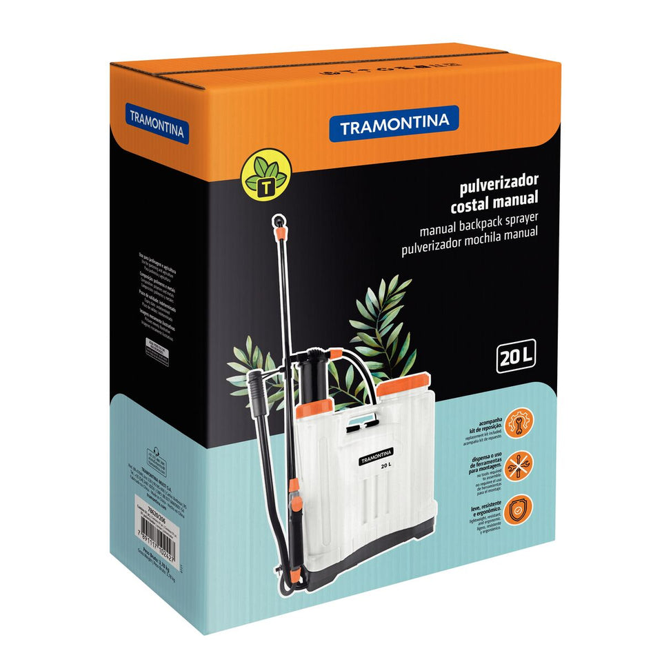 PULVERIZADOR COSTAL MANUAL 20L 78620206 TRAMONTINA