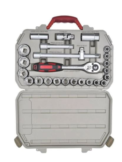 JOGO DE SOQUETES COM ENCAIXE DE 1/4" MAYLE COM 45 PEÇAS 110045