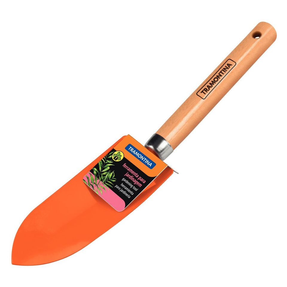 PAZINHA ESTREITA METÁLICA COM CABO DE MADEIRA 77908001 TRAMONTINA