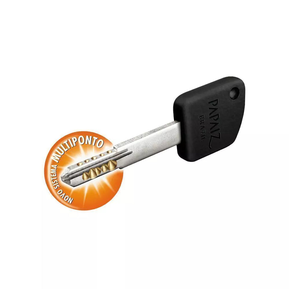 FECHADURA MULTI-PONTO CROMO ACETINADO 141 R68 PAPAIZ