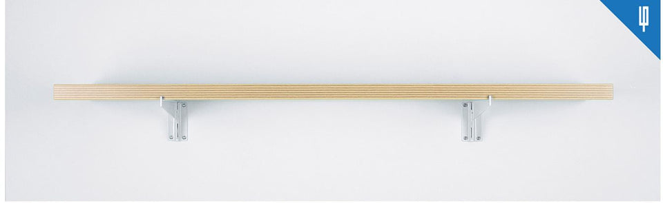 SUPORTE AÇO FICO 3 ENCAIXES 40CM BRANCO