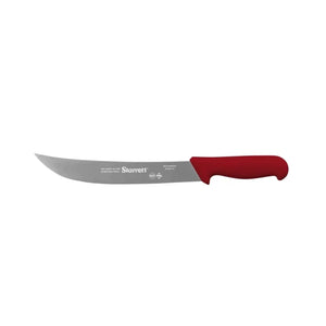 FACA PARA CARNE LÂMINA CURVA 25CM KBKR205 VERMELHO STARRETT