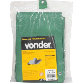 LONA DE POLIETILENO VERDE 3M x 3M 6132033000 VONDER