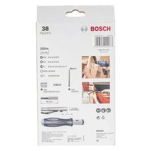 KIT DE BITS E SOQUETES COM 38 PEÇAS 2607017511 BOSCH