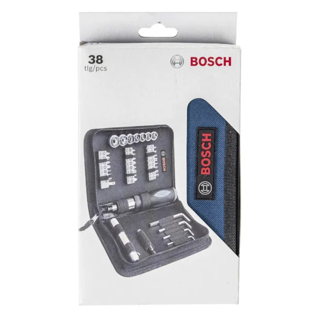 KIT DE BITS E SOQUETES COM 38 PEÇAS 2607017511 BOSCH