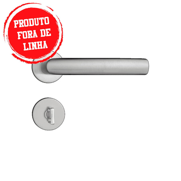FECHADURA BANHEIRO LUMA ROSETA  INOX ESCOVADO 582/90B IXE PADO