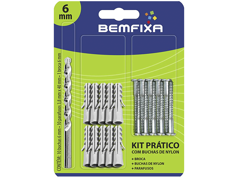 KIT PRÁTICO 6MM 3372 BEMFIXA
