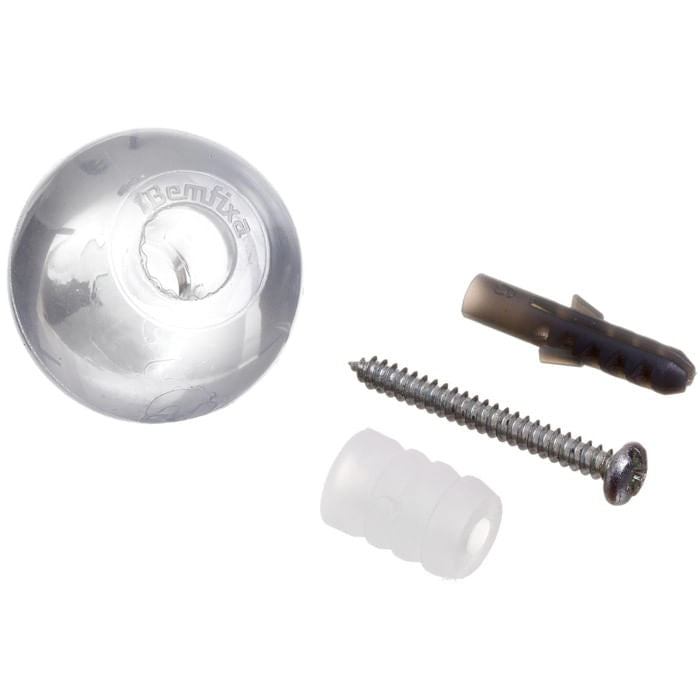 BATENTE PARA PORTA BOLA TRANSPARENTE 9003 BEMFIXA