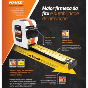 TRENA COM FITA DE AÇO 5M LEGACY L916CMEB LUFKIN