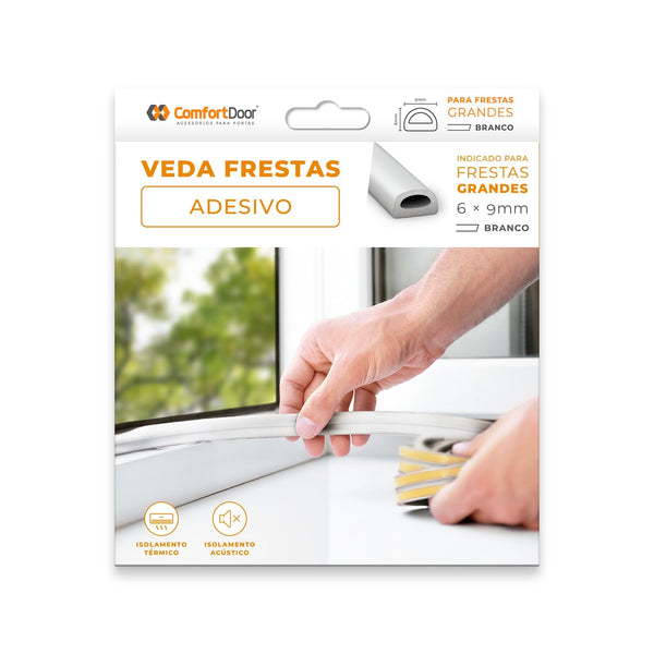 VEDA FRESTAS 6MM BRANCO 6MT COMFORT DOOR