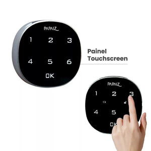 FECHADURA ELETRÔNICA PARA MÓVEIS M1602 CROMO ACETINADO PAPAIZ