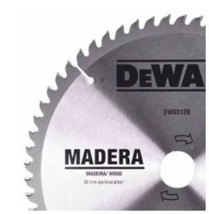DISCO DE SERRA CIRCULAR 254X30MM 60 DENTES PARA MADEIRA DWA03120 DEWALT