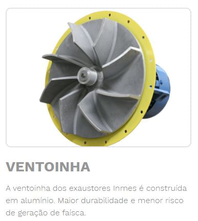 EXAUSTOR DE PÓ EF-500T2 04 ENTRADAS VAZÃO DE 85 M³ 380V TRIFÁSICO 01010713 INMES