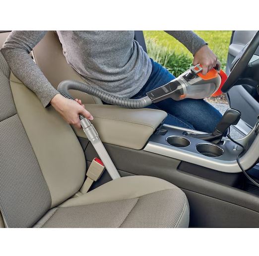 ASPIRADOR DE PÓ PARA AUTOMÓVEIS 12V 610ML AÇÃO CICLÔNICA COM 3 ACESSÓRIOS E BOLSA BDCV610-LA B&D