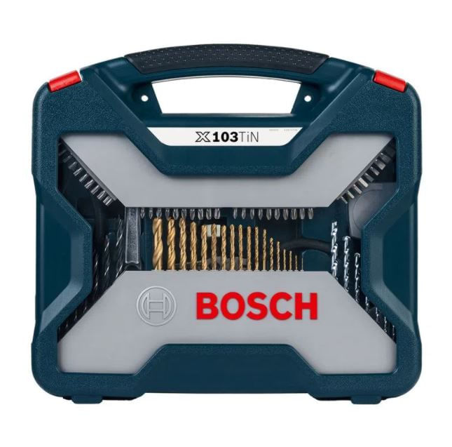 KIT X-LINE PARA PARAFUSAR E PERFURAR COM 103 PEÇAS  2607017395 BOSCH
