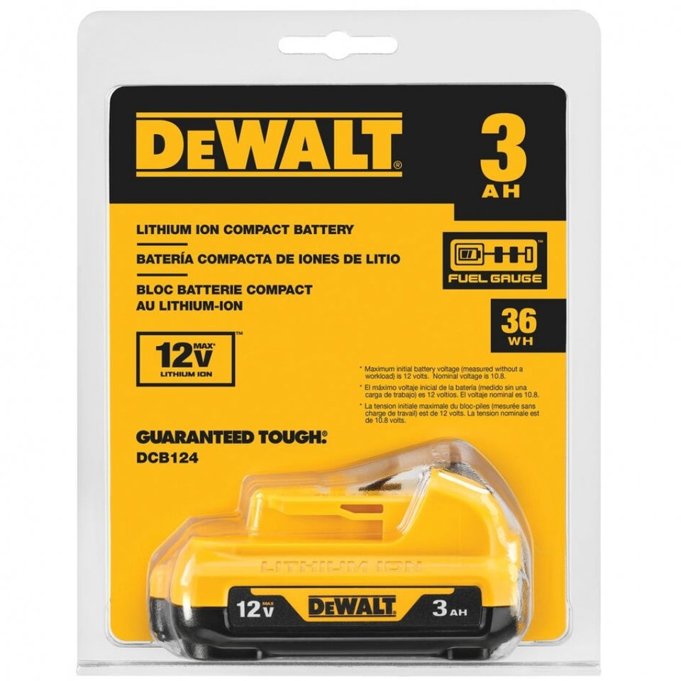 BATERIA 12V LI-ION 3.0AH DCB124 DEWALT