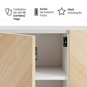 FECHADURA ELETRÔNICA INV.ISÍVEL PPZ-1002 PRETO PAPAIZ