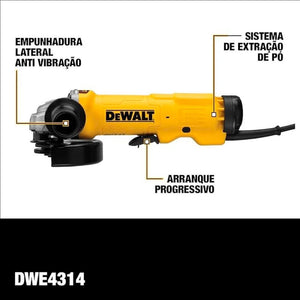 ESMERILHADEIRA ANGULAR 5" DWE4314 1.500W 220V DEWALT