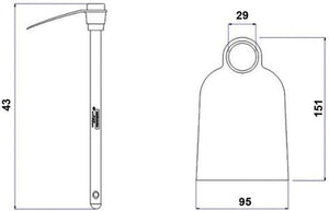 ENXADINHA COM CABO 60CM 77806201 TRAMONTINA