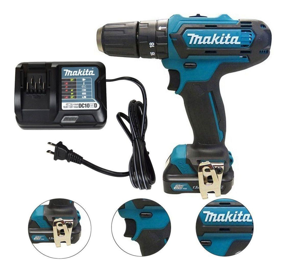 PARAFUSADEIRA / FURADEIRA DE IMPACTO 12V COM 1 BATERIA HP333DWYX3 MAKITA