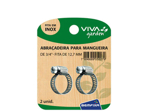 CONJUNTO ABRAÇADEIRA INOX  5/8 2 PEÇAS 5225 BEMFIXA