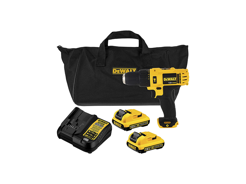 PARAFUSADEIRA/FURADEIRA DE IMPACTO 3/8'' 12V MAX ÍON DE LÍTIO DCD716D2 DEWALT