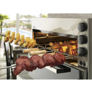 CHURRASQUEIRA A GÁS 5 ESPETOS FISCHER RANCH INOX