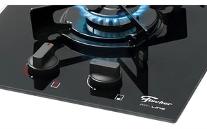 FOGÃO COOKTOP FISCHER 2Q A GÁS FIT LINE BIVOLT 27185.60015