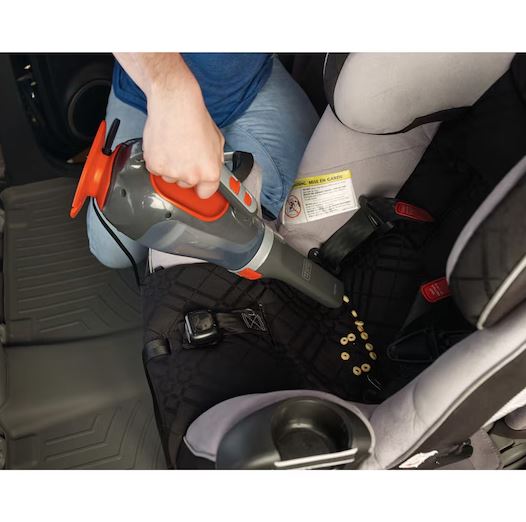 ASPIRADOR DE PÓ PARA AUTOMÓVEIS 12V 610ML AÇÃO CICLÔNICA COM 3 ACESSÓRIOS E BOLSA BDCV610-LA B&D