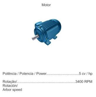 EXAUSTOR DE PÓ EF-500T2 04 ENTRADAS VAZÃO DE 85 M³ 380V TRIFÁSICO 01010713 INMES