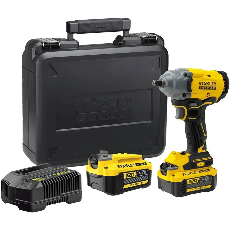 CHAVE DE IMPACTO 12" 20V SBW920M2K 2 BATERIAS E MALETA STANLEY