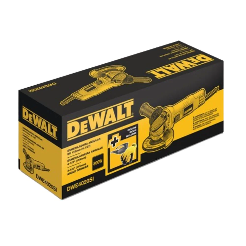 ESMERILHADEIRA ANGULAR 4.1/2" 115MM DWE4020 800W 220V DEWALT