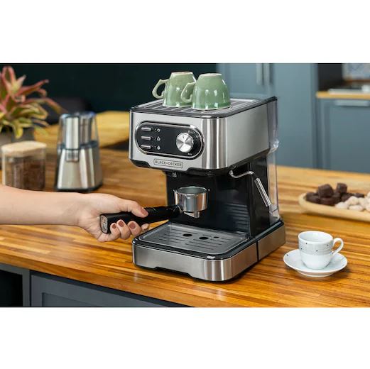 CAFETEIRA ESPRESSO MULTIFUNÇÕES GOURMAND GRIS 2X1 BLACK&DECKER
