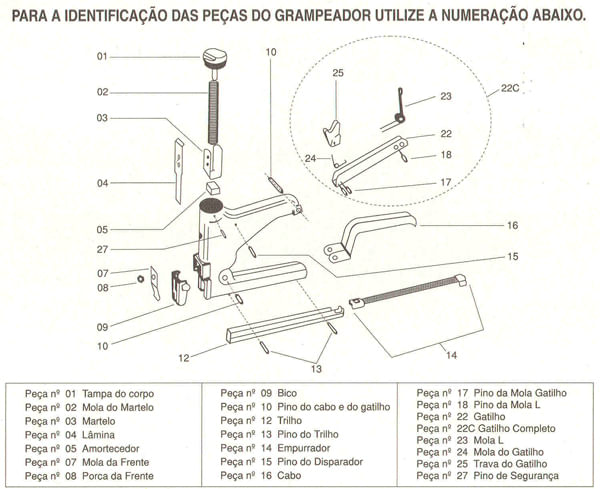 GRAMPEADOR MANUAL 51/A SEM GRAMPO ROCAMA