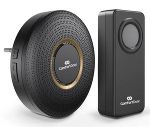 CAMPAINHA SEM FIO PRETA BIVOLT COMFORT DOOR