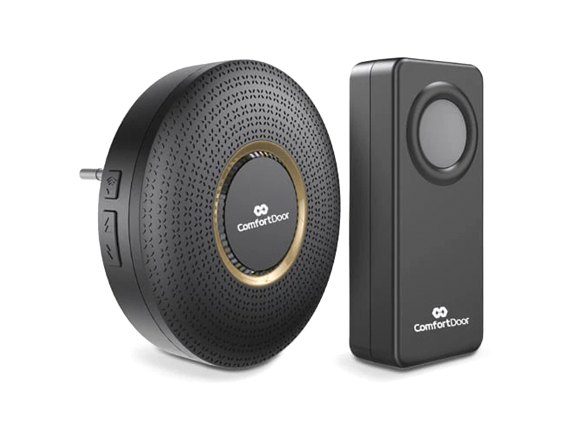 CAMPAINHA SEM FIO PRETA BIVOLT COMFORT DOOR