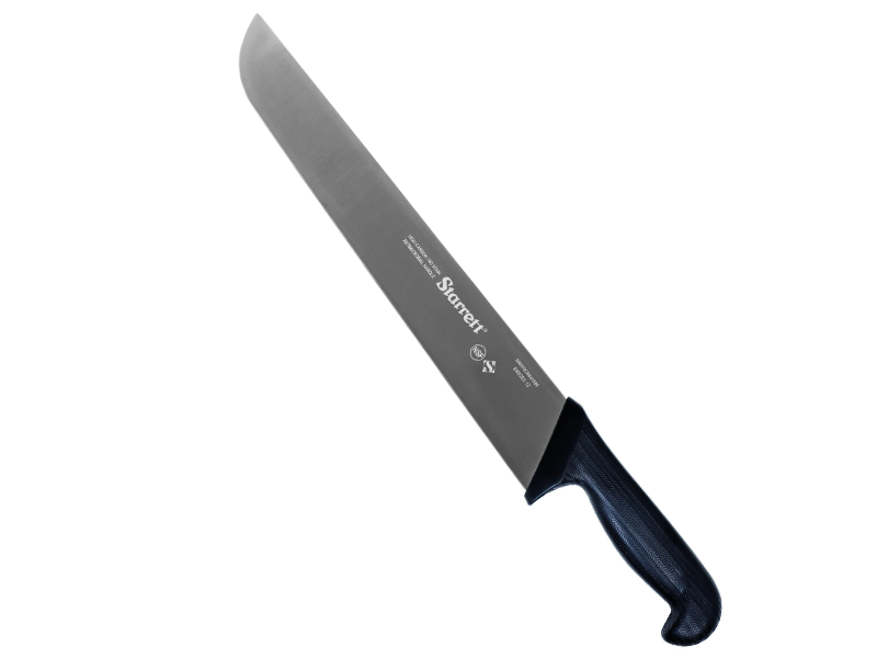 FACA PARA CARNE LÂMINA LARGA 25CM KBKB203 PRETO STARRETT
