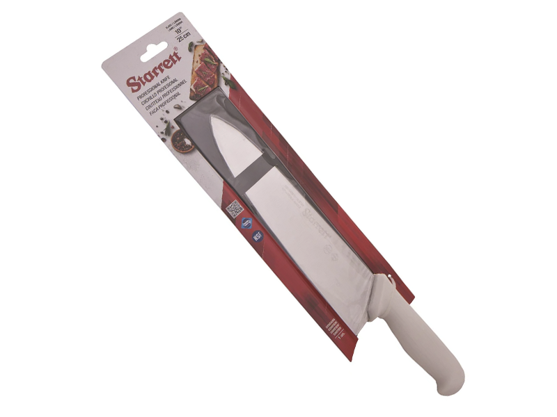 FACA PARA CARNE LÂMINA TRIANGULAR 20CM KBKW301 BRANCO STARRETT