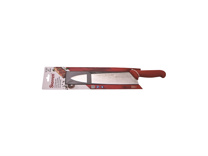 FACA PARA CARNE LÂMINA TRIANGULAR 25CM KBKR301 VERMELHO STARRETT