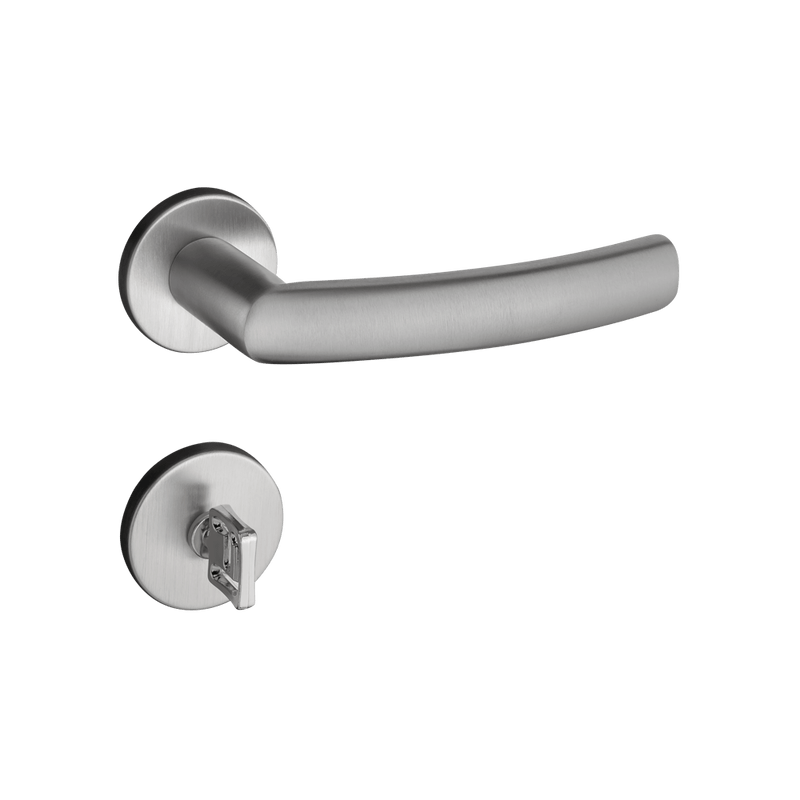 FECHADURA BANHEIRO LUMA ROSETA  INOX ESCOVADO 582/90B IXE PADO