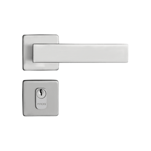 FECHADURA EXTERNA QUADRA ROSETA CROMADO ACETINADO 701/80E CRA PADO