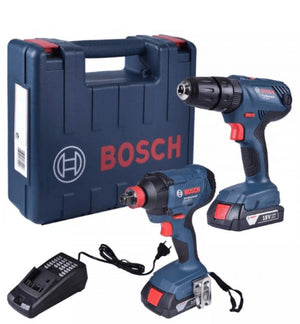 KIT COMBO 18V FURADEIRA GSB + CHAVE IMPACTO GDX 180-LI - 06019G52E2 BOSCH