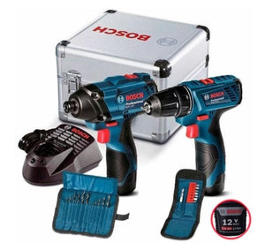 KIT COMBO FURADEIRA PARAFUSADEIRA À BATERIA 12V GSR 120 06019G80E3 BOSCH
