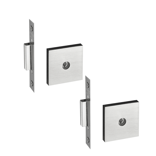 CONJUNTO FECHADURA AUXILIAR 2 TRAVAS TETRA QUADRADO SM11500 CRA PADO